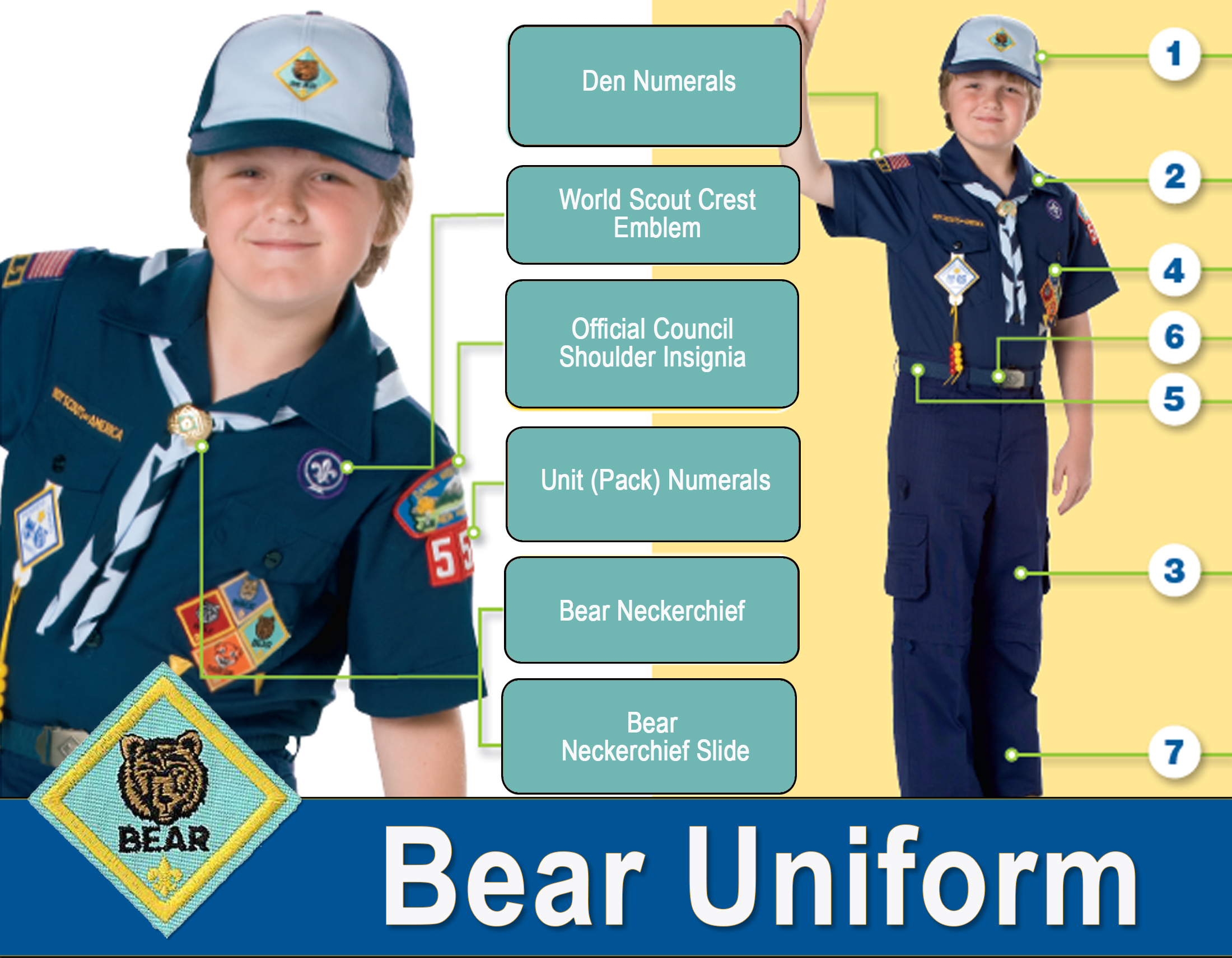 badge cubs uniform