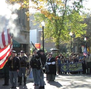 Cub Scouts in West Chester Veterans Day Parade